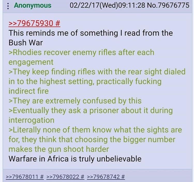 Anon learns about African warfare