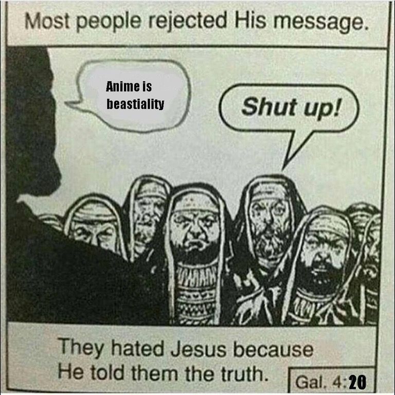 Jesus didn't like weebs
