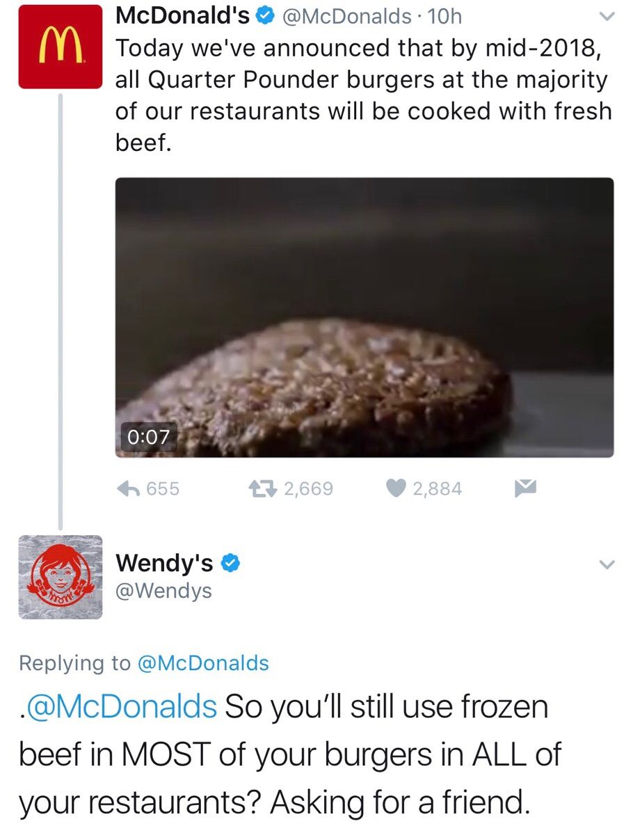 Savage Wendy's Twitter Roasts McDonald's New Claim!