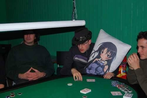 The only thing he'll be folding that game is his rock hard pillow he uses every night