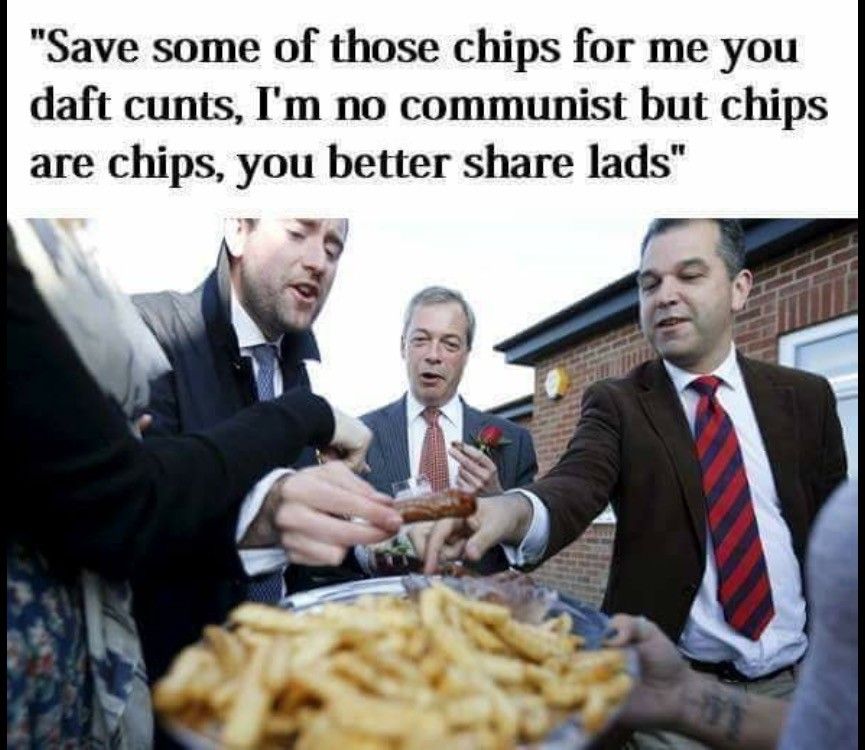 When you betray your politicals beliefs for some chips