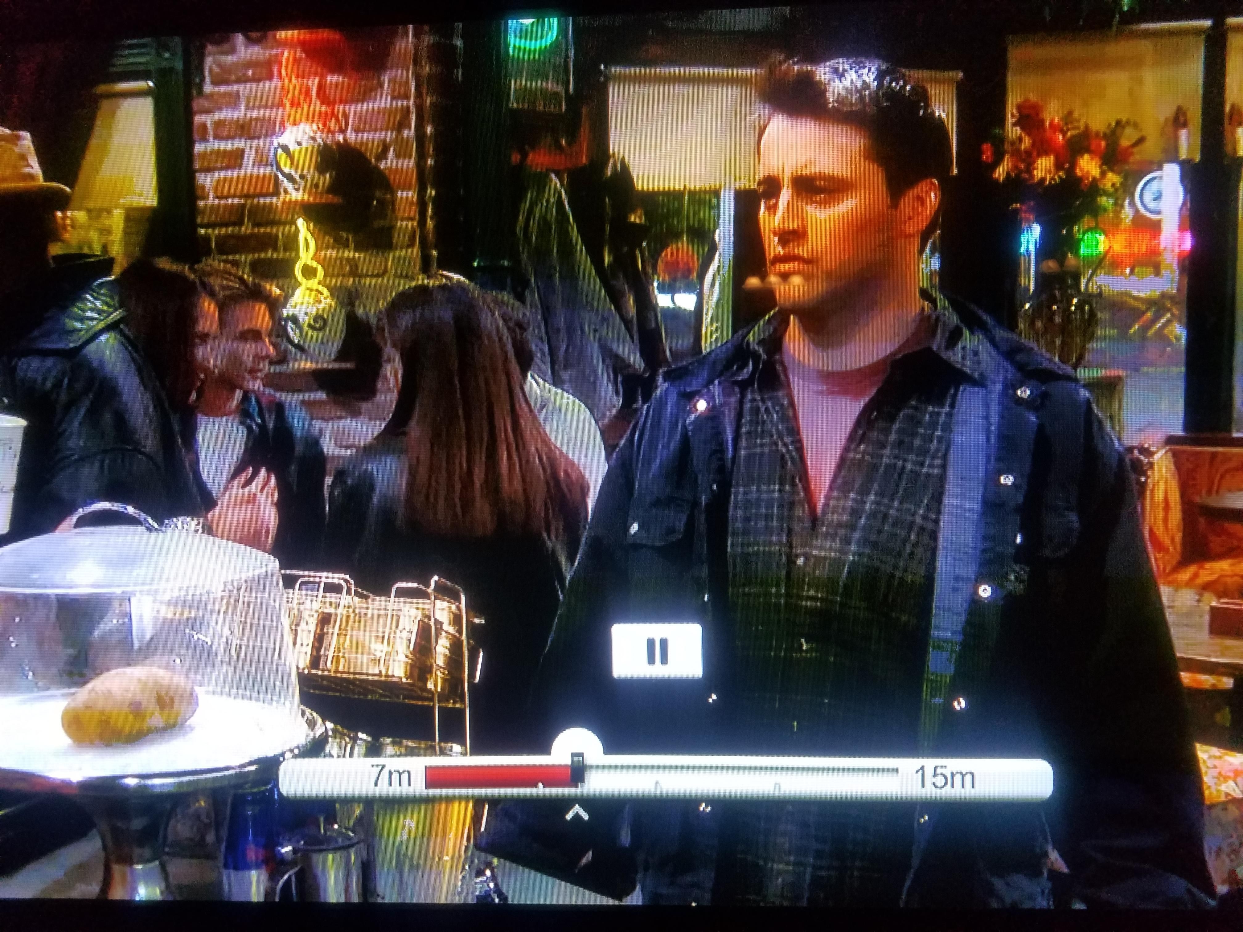There's a potato in the pastry dish on this episode of Friends.