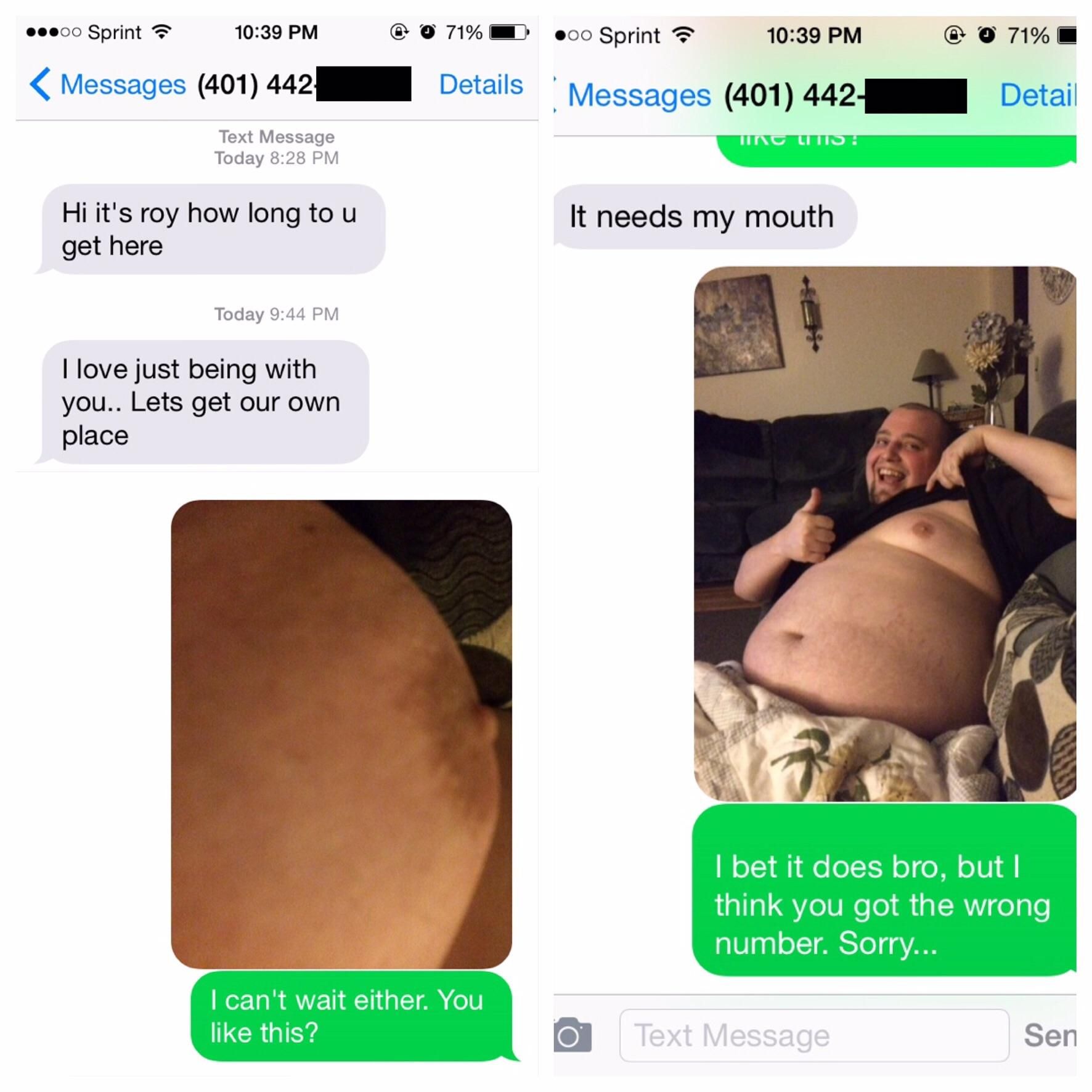 Wrong Number, Sorry bro...