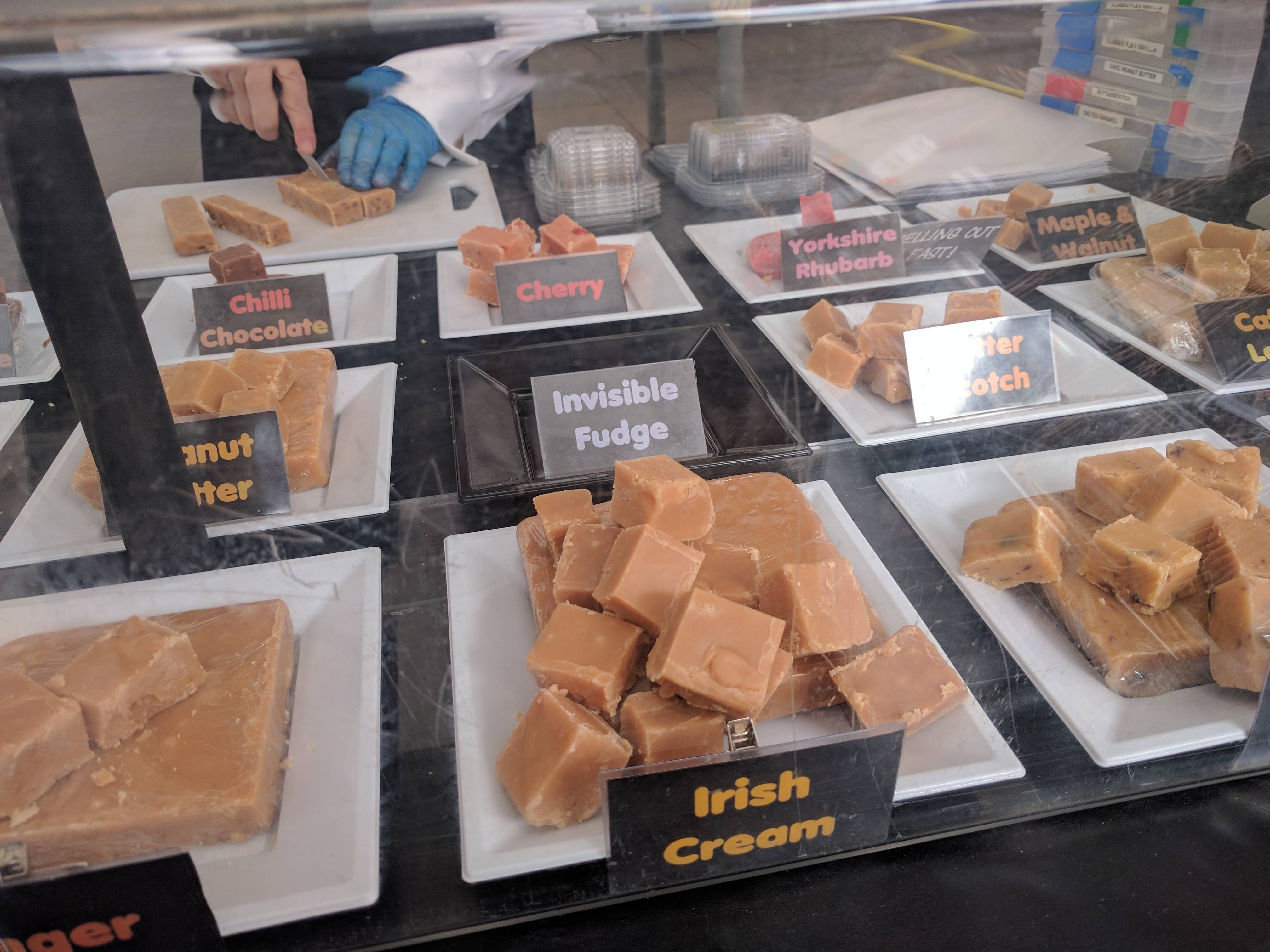 The fudge man came up with an option for people who asked for dairy/ sugar free fudge