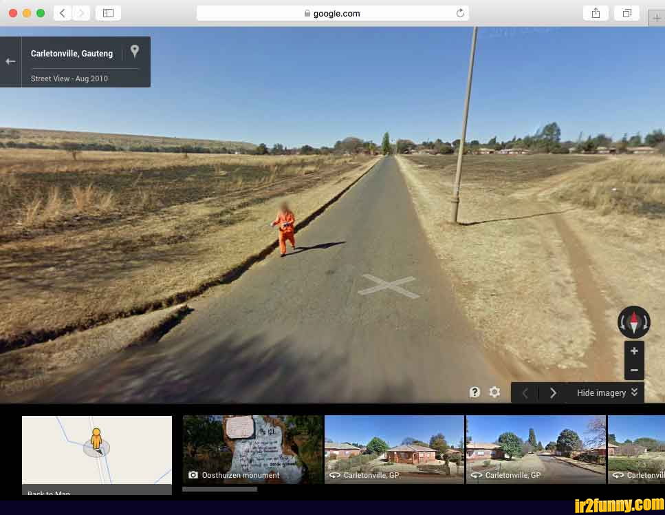 Escaping prison? Make sure the Google Car doesnt spot you.