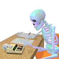 Rare footage of whitebones doing his taxes