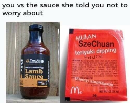 Sauce is in the image