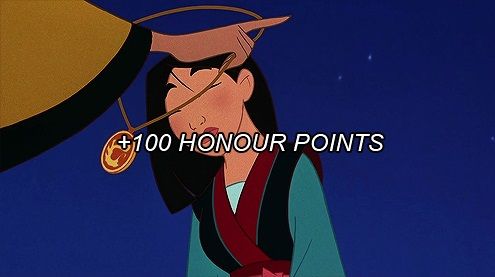 When your parents say you're an honorable kid