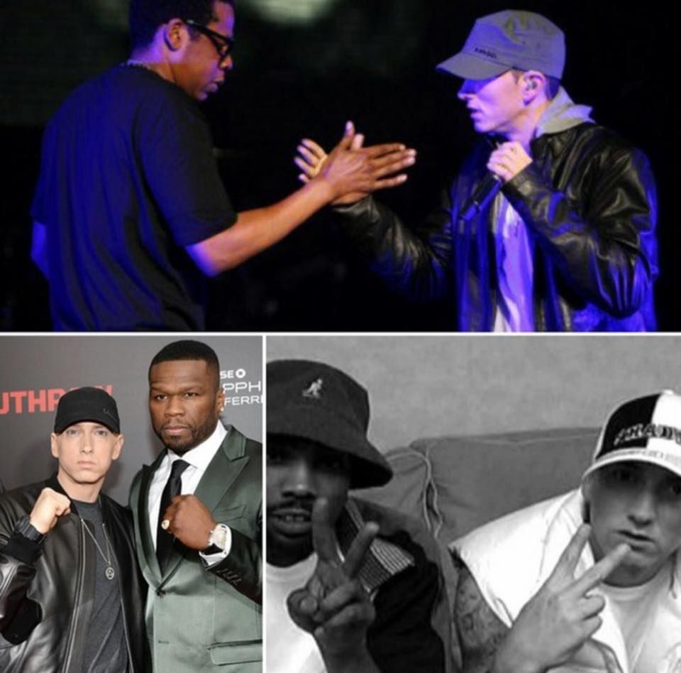 Legend goes that Eminem has never won a game of paper,rock, scissors