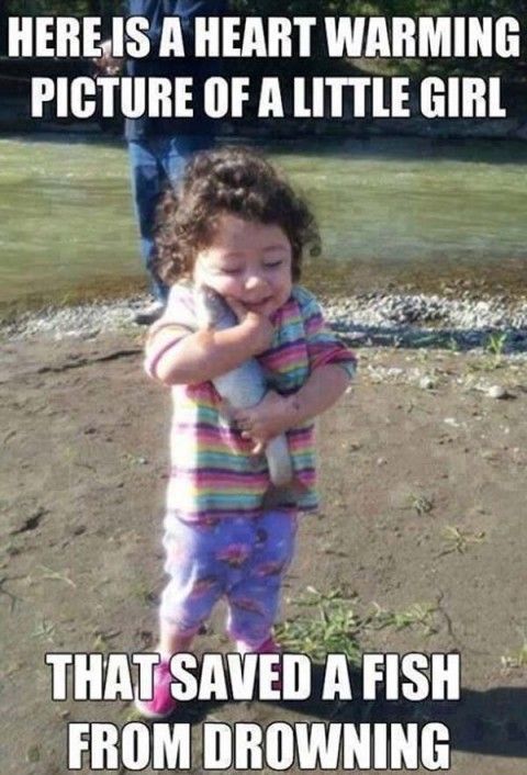 girl that SAVED a FISH