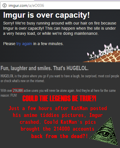 Sneaky KatMan, sneaky admins. It's a publicity stunt!