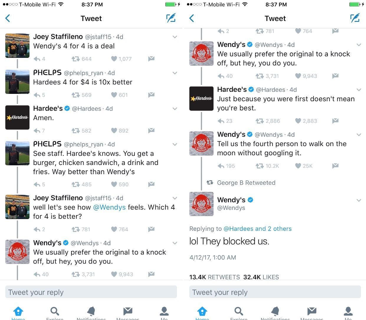 Wendy's Twitter is gold, to bad they got rid of spicy nugs