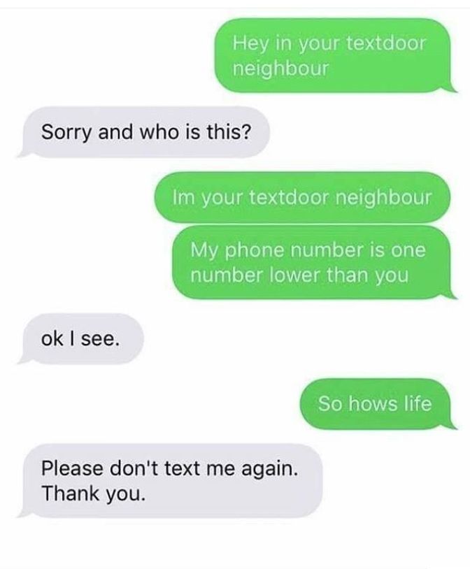 textdoor neighbour