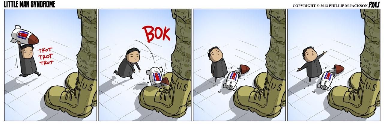 North Koreas failed missile launch.