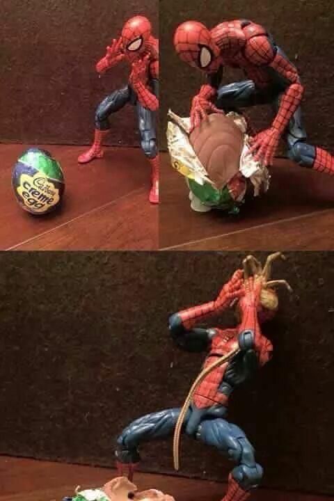 Happy Easter from your friendly neighborhood Spider-Man!