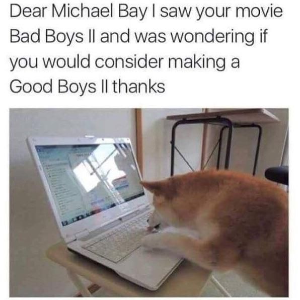 A letter to Michael Bay