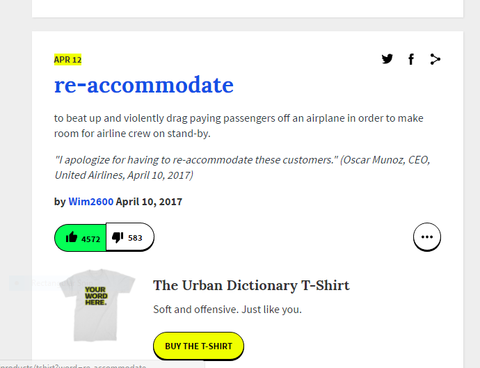 Urban Dictionary Wins... again