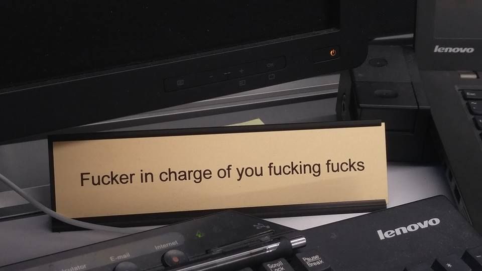 This is on my boss's desk