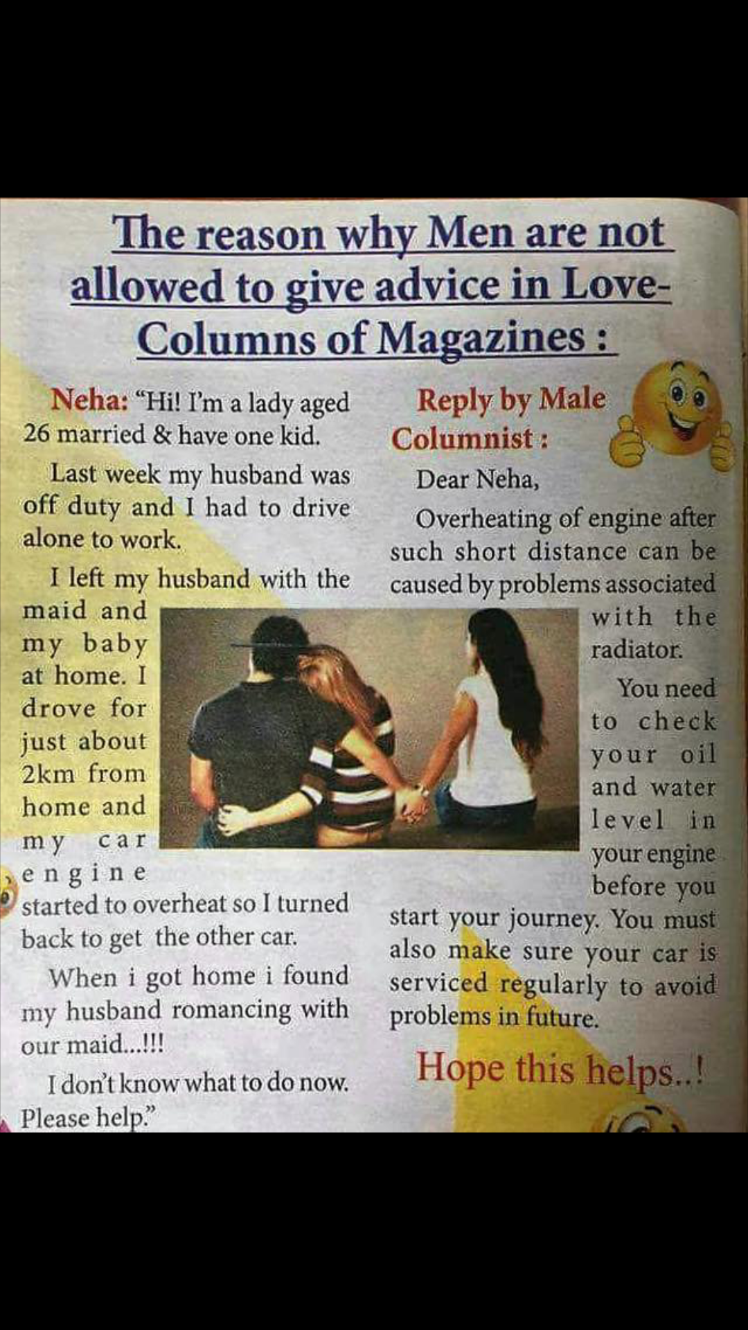 This magazine columnist...