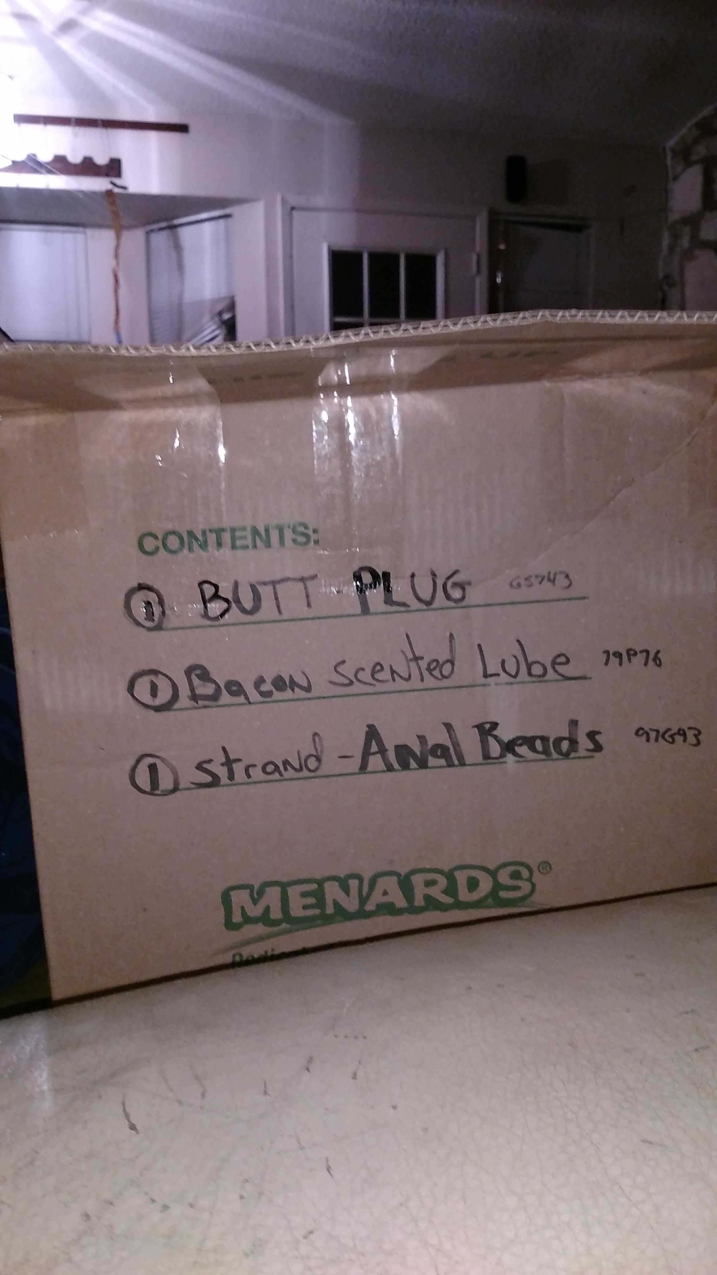 My roommate bought a saddle for his motorcycle on eBay. This was written on the box. Bravo ebay seller.