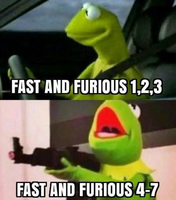 Fast And Furious - then and now.