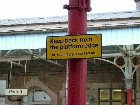 I was confused as to why so many people had died recently at my local train station, then I saw this sign.