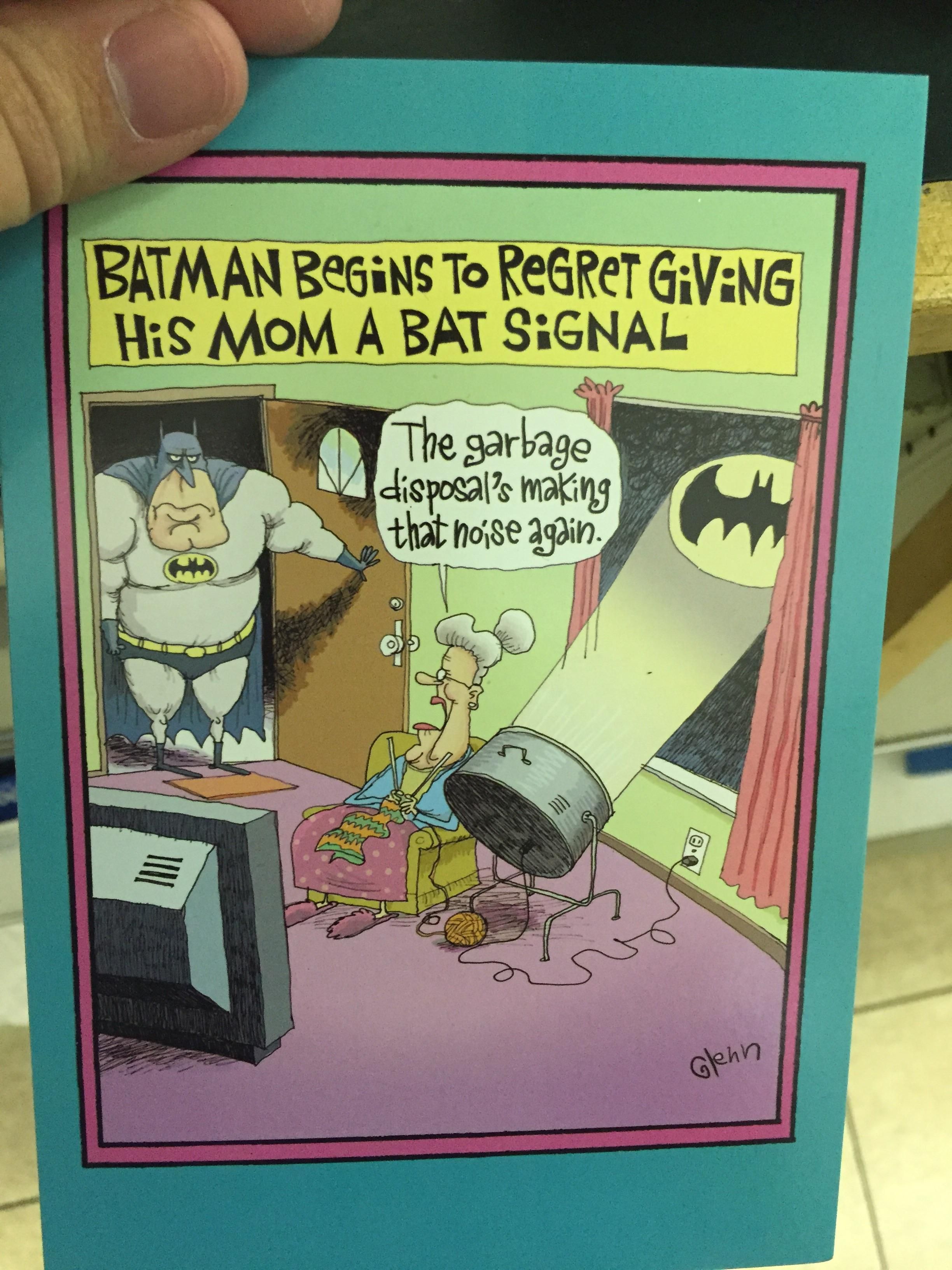The artist of this cartoon forgot an important detail about Batman's origins...