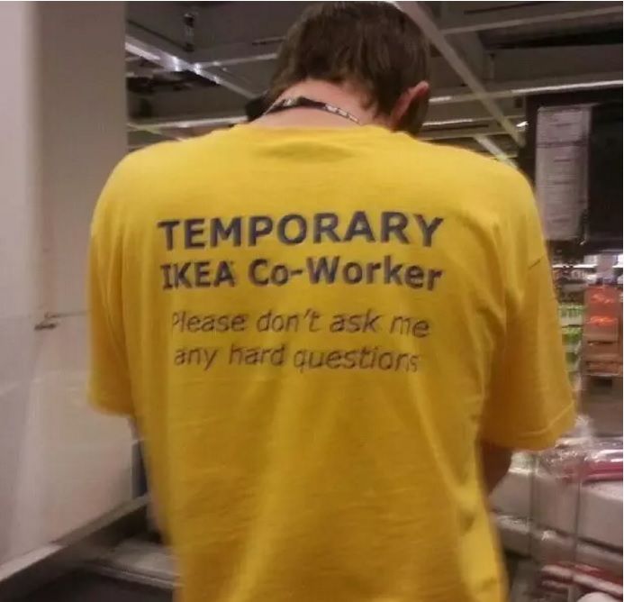 Ikea keeping it real :)
