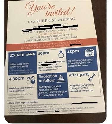 You're invited to an engagement AND marriage on the same day! What could go wrong?