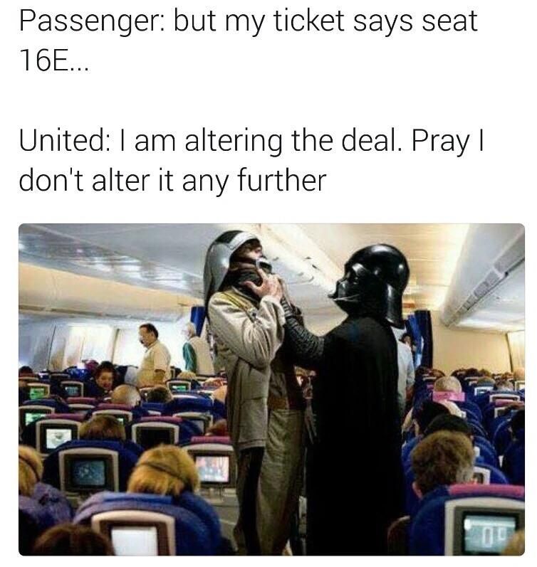 How the united airlines incident actually went.