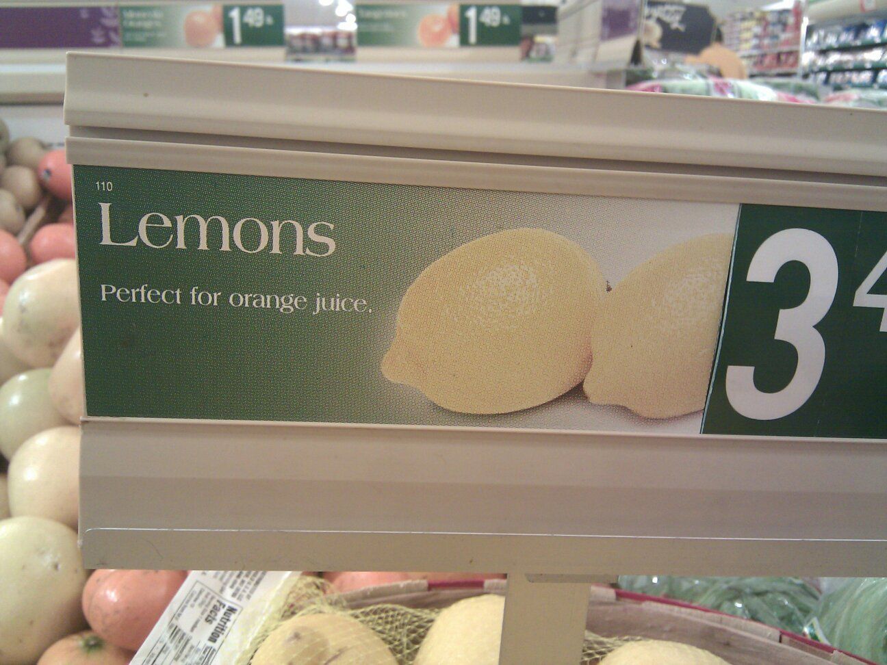 Perfect for orange juice...