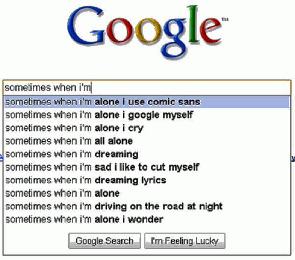 Whem I'm alone