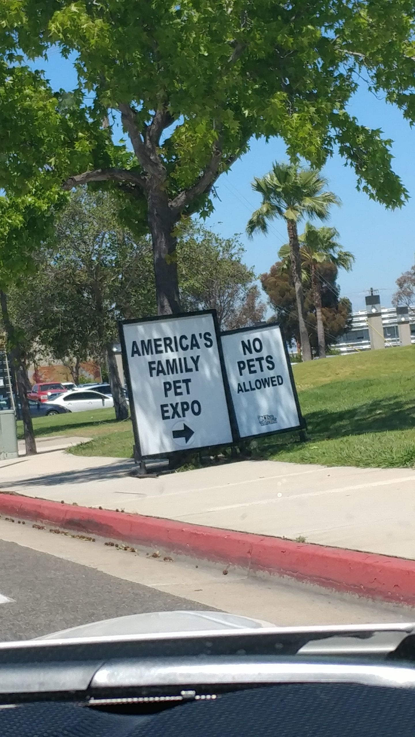 No pets at the pet expo!