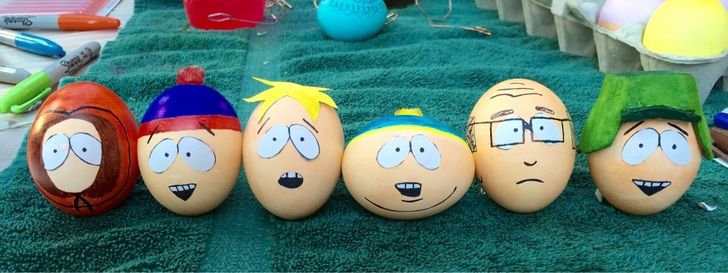 Egg decorating got a little out of hand.