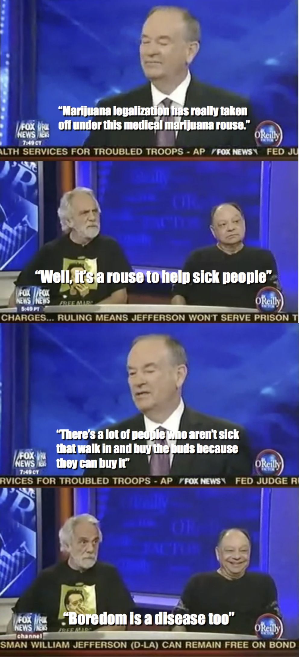 Chong vs. Bill O'Reilly on Medical Marijuana