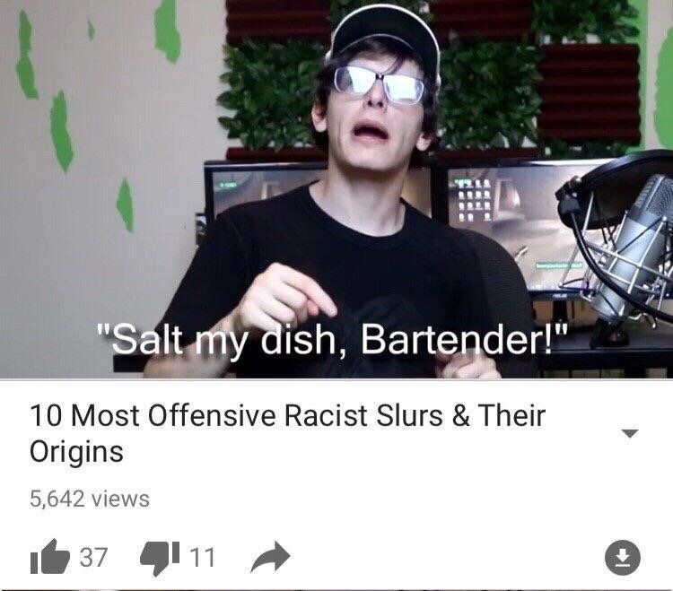 "Salt my dish bartender"