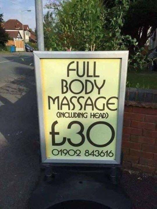 You know where i get my massage.
