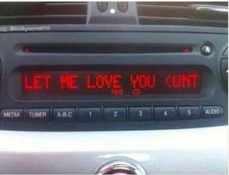 When the radio plays "Let Me Love You " but can't fit it all on the screen....