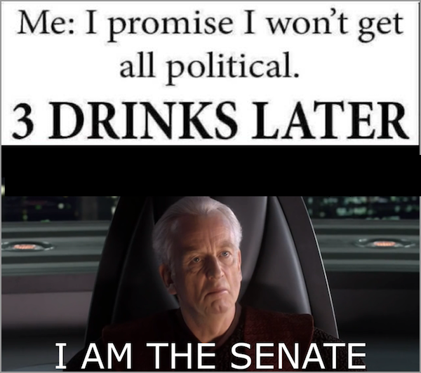 I find your lack of alcohol disturbing