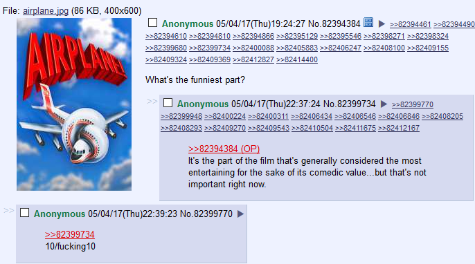 /tv/ talks about Airplane!