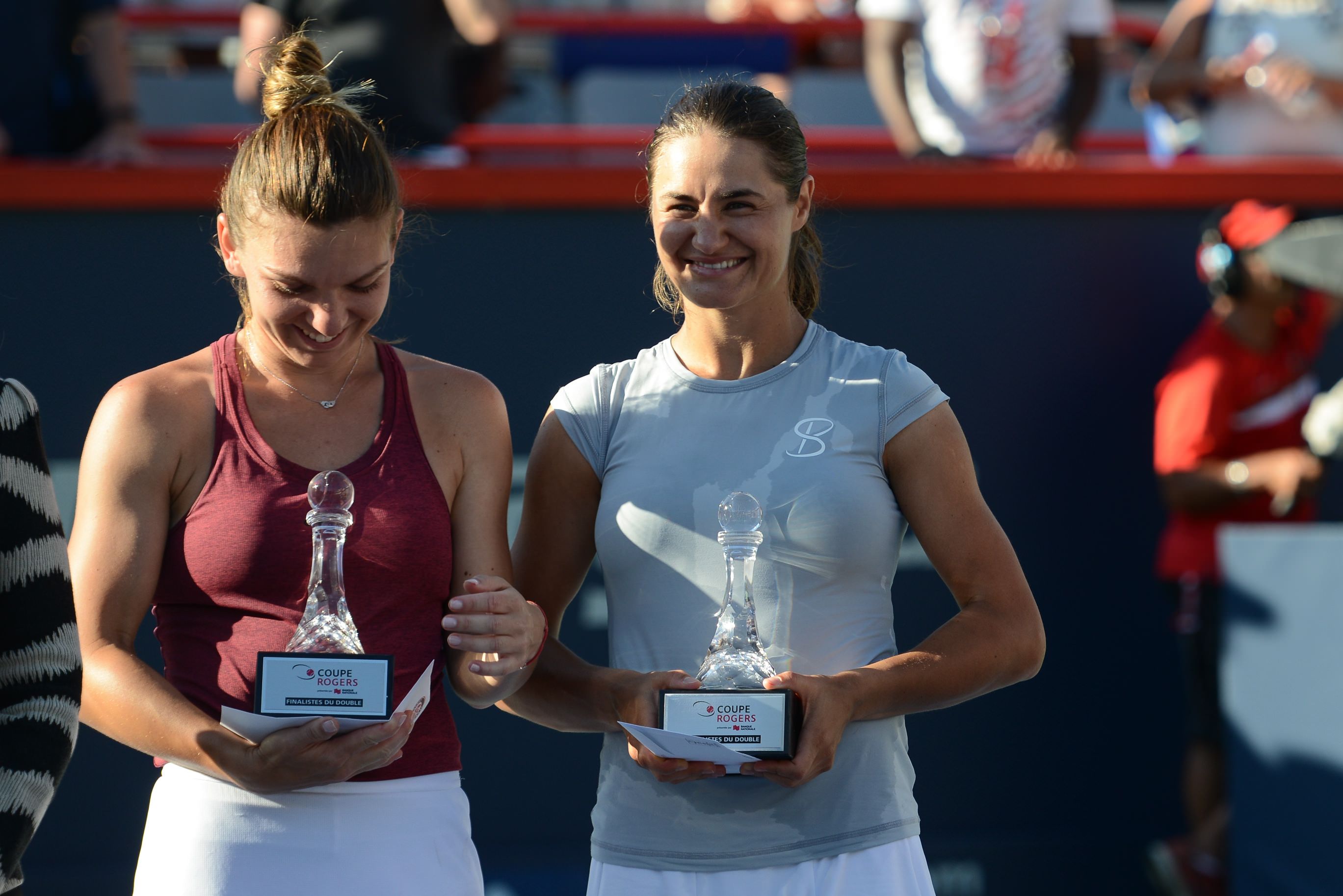 Nobody beats Canadians in hospitality. Their trophy for female winners of their tennis open.