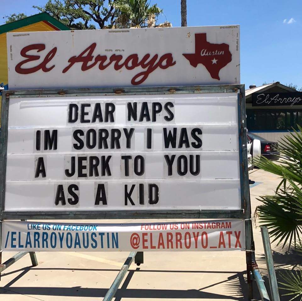 Señor El Arroyo Sign; right in the feels.