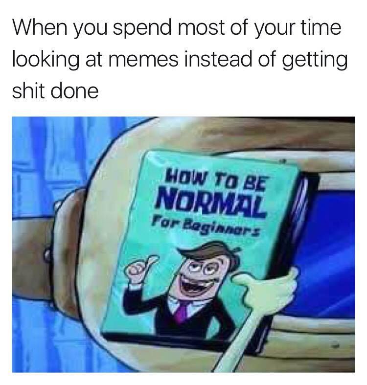 If being normal means I have to give up my memes then forget it