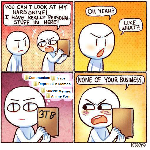 They'll never find my Anime Tiddies USB!