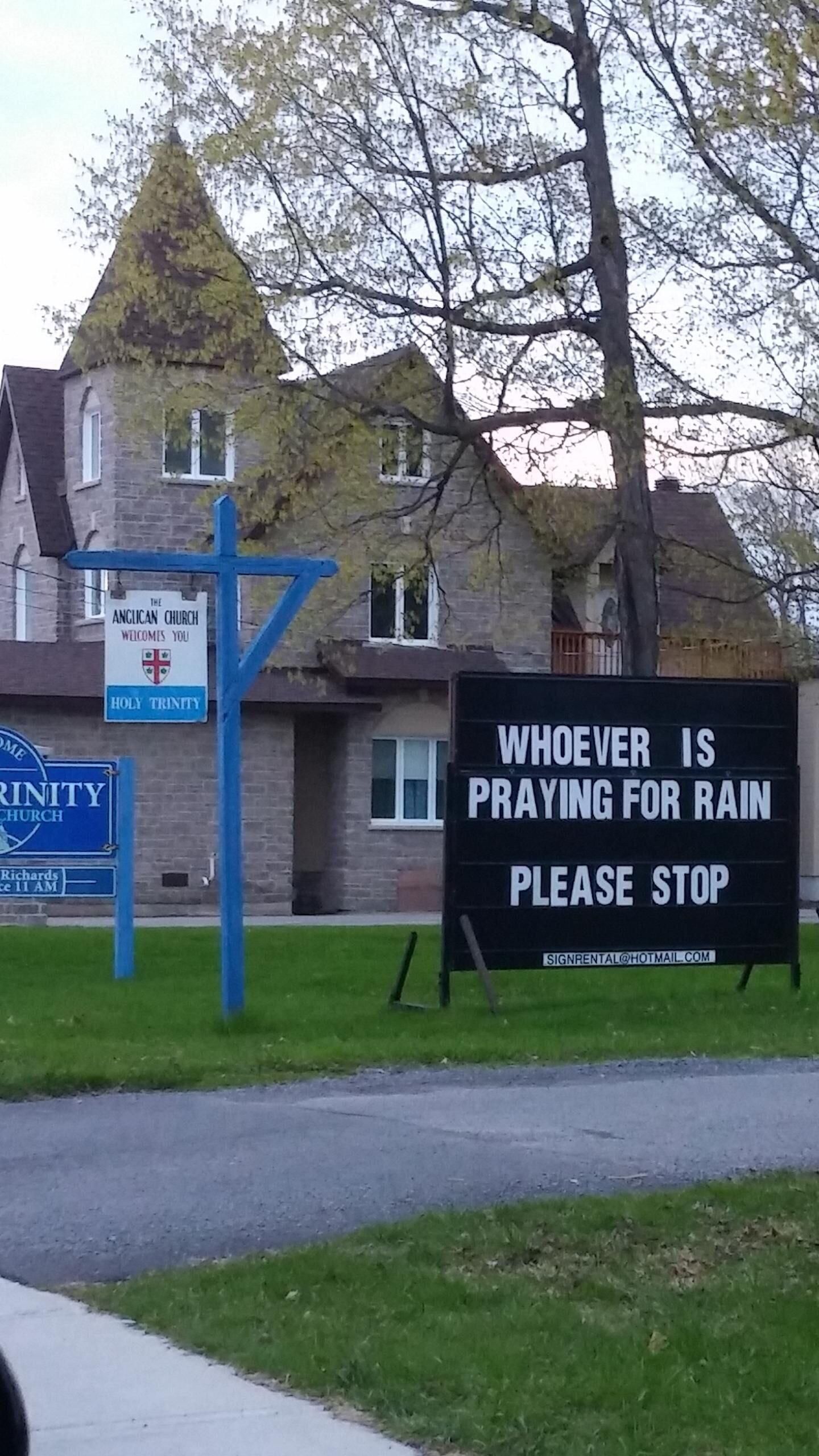 In response to the flooding happening in parts of eastern Canada.