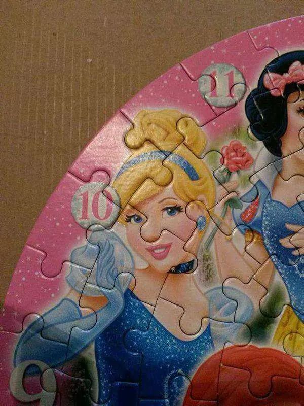 The way this puzzle accents Cinderella's nose