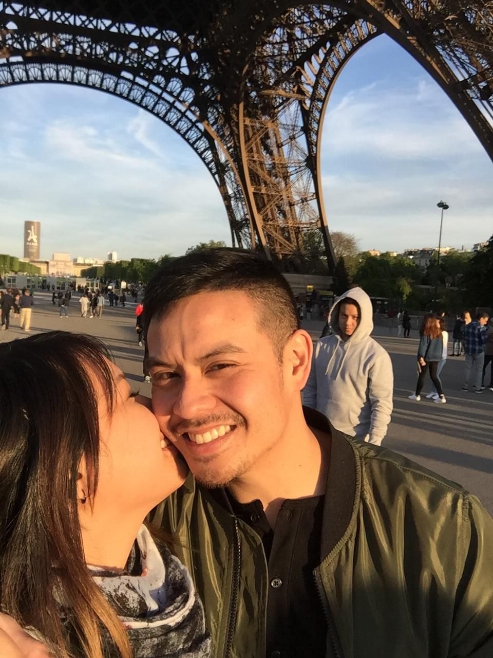 Visiting Paris with my boyfriend and his brother. This picture pretty much sums up how it's going so far.