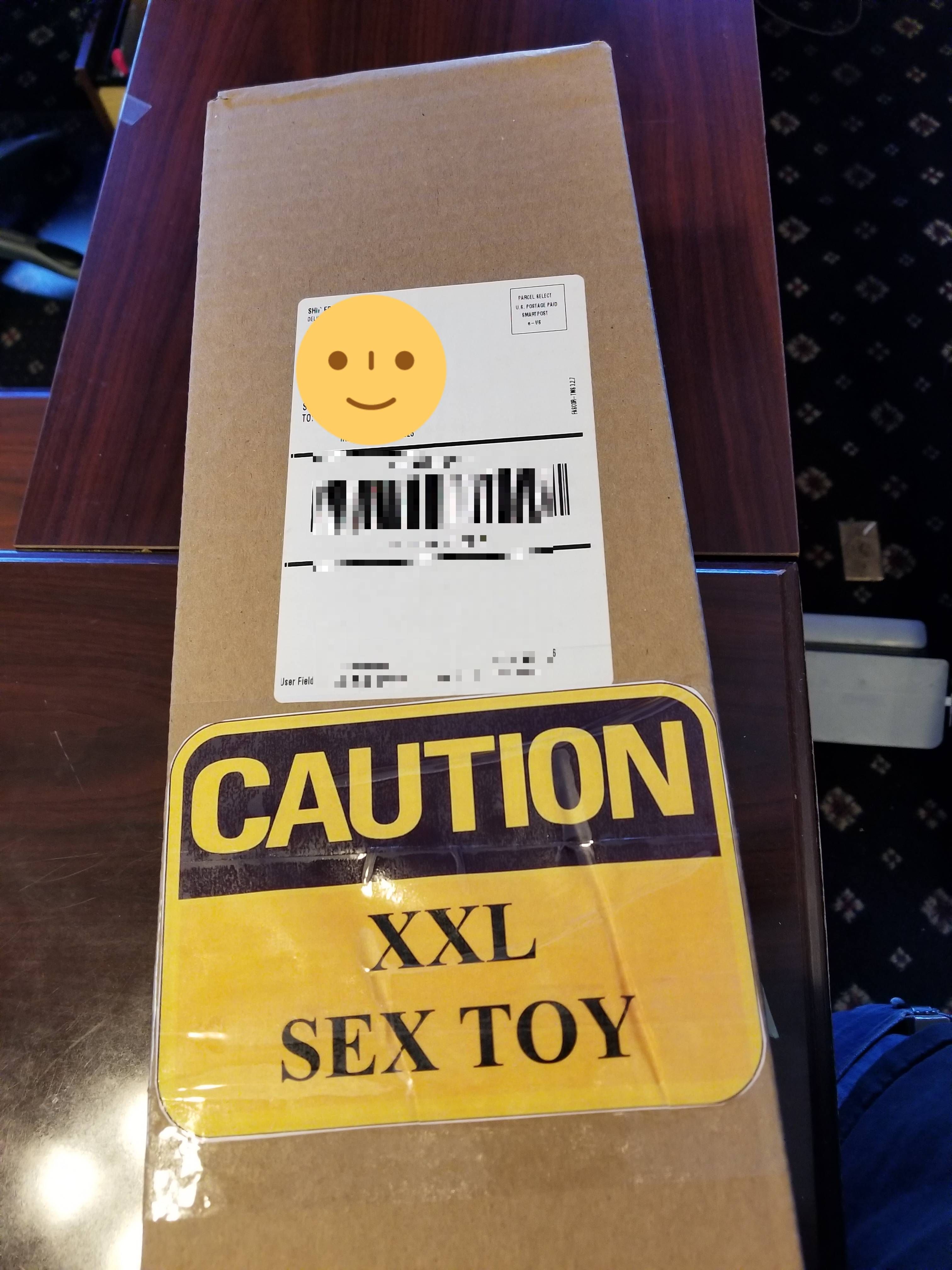 Co-worker had package dropped off at work. Couldn't resist.