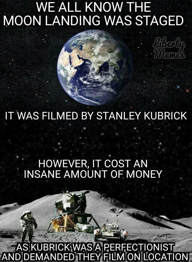 How the moon landing was staged.