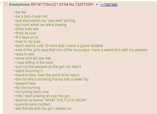 anon discovers what his peepee can do